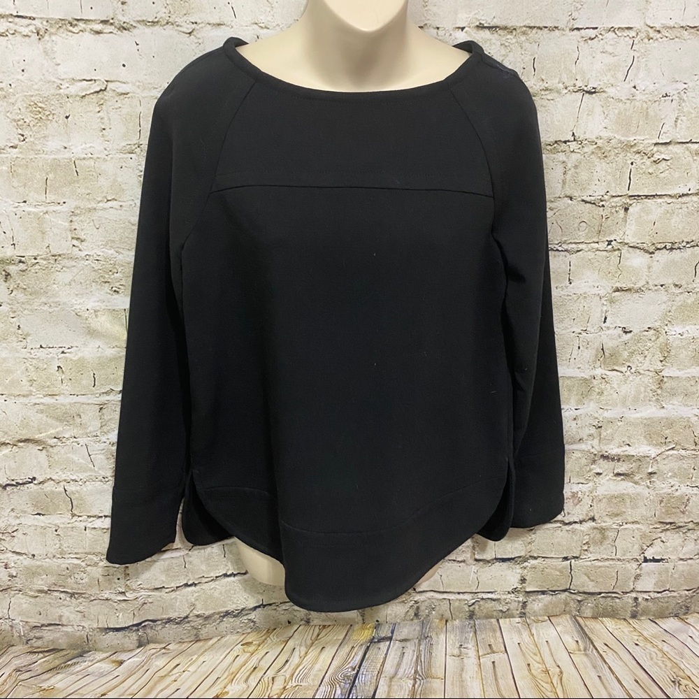 Banana Republic‎ Black Boat Neck Top